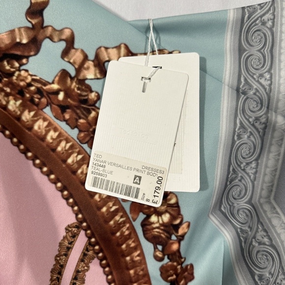 NWT $316 Ted Baker London [ 1 in TB‎ ] Versailles Print Body-Con Dress - Picture 9 of 16